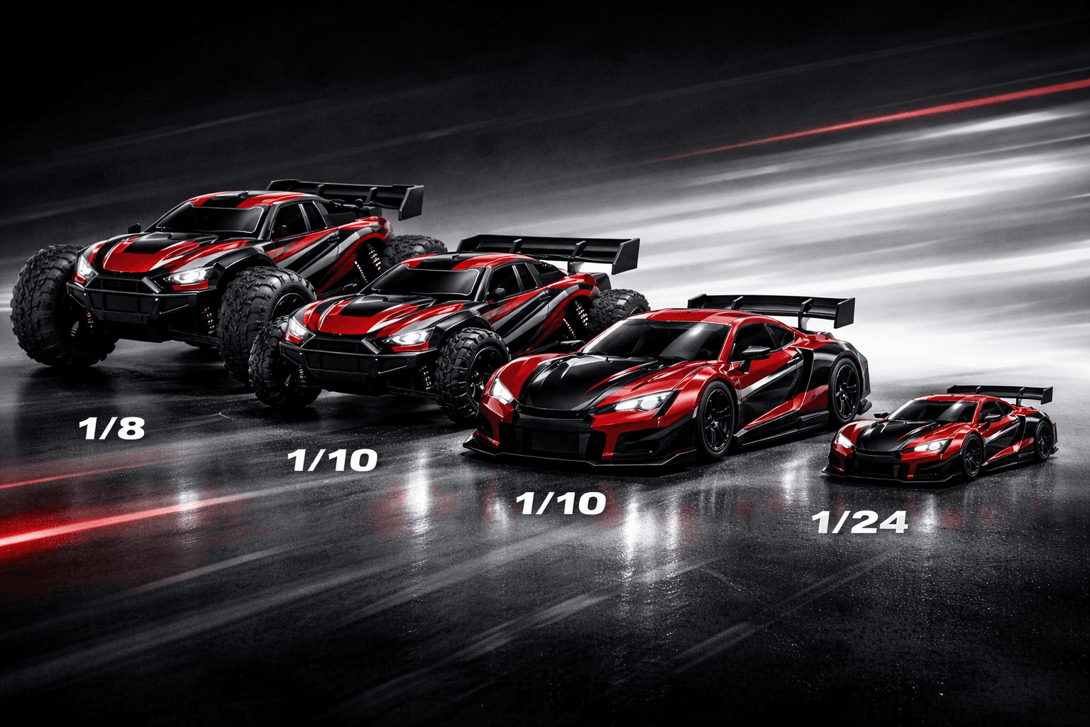 RC Car Scale Sizes Explained — Complete Size Chart (2026 Guide)